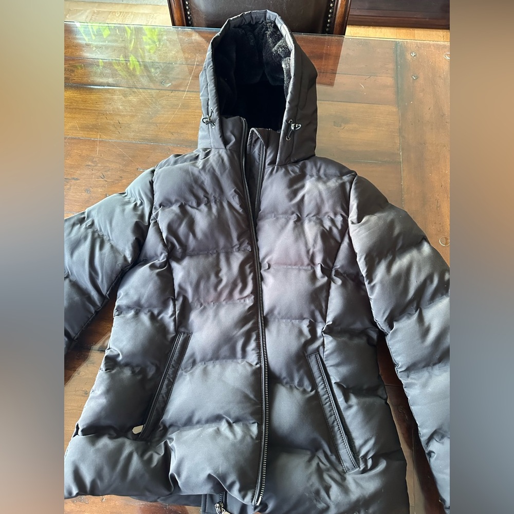 Zara Water and Wind Protection Hooded Coat- M- Black